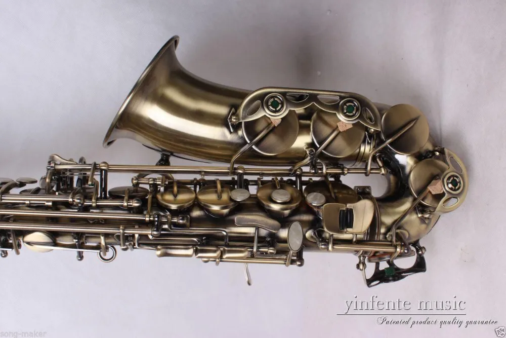 Новый альт саксофон античный высокое качество низкая цена инкрустированный
