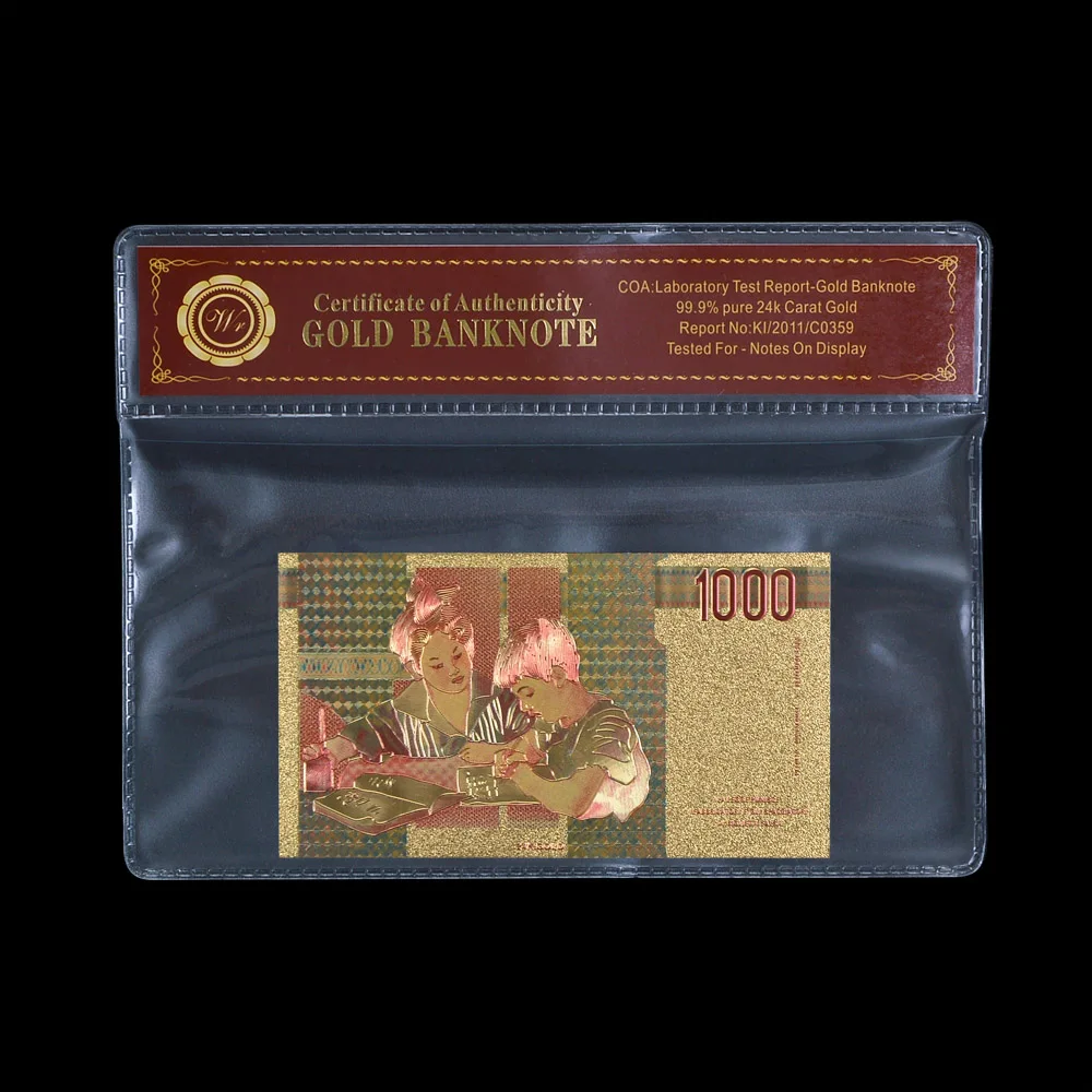 Китайский поставщик Италия 1000 Лира банкноты Позолоченные Красочные текущие