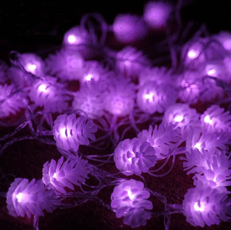 5 м 20 светодиодных сосновых конусов гирлянда сказочный светильник вечерние