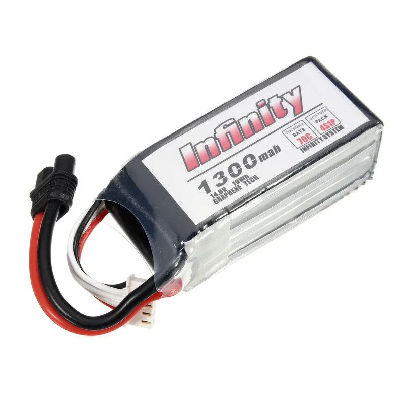 Пакетный Аккумулятор для Infinity 4S 14 8 V 1300mAh 70C Graphene LiPo XT60 SY60 с поддержкой 15C повышающего заряда Радиоуправляемый