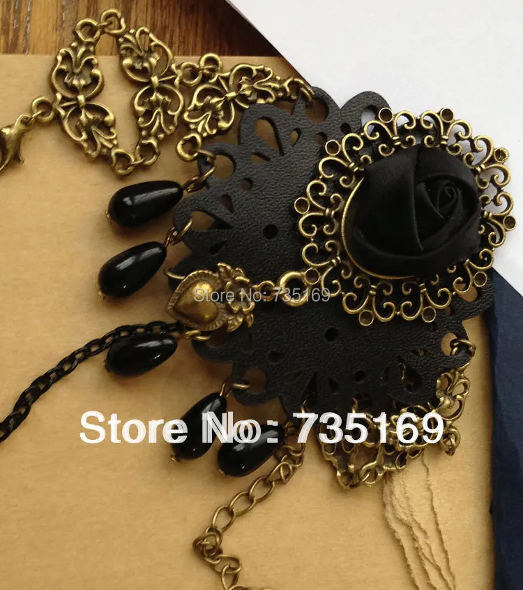 Free Shipping New Fashion Lady's Noble Cloth Flower Leather Bronze Metal Bracelet Scrub Crystal | Украшения и аксессуары