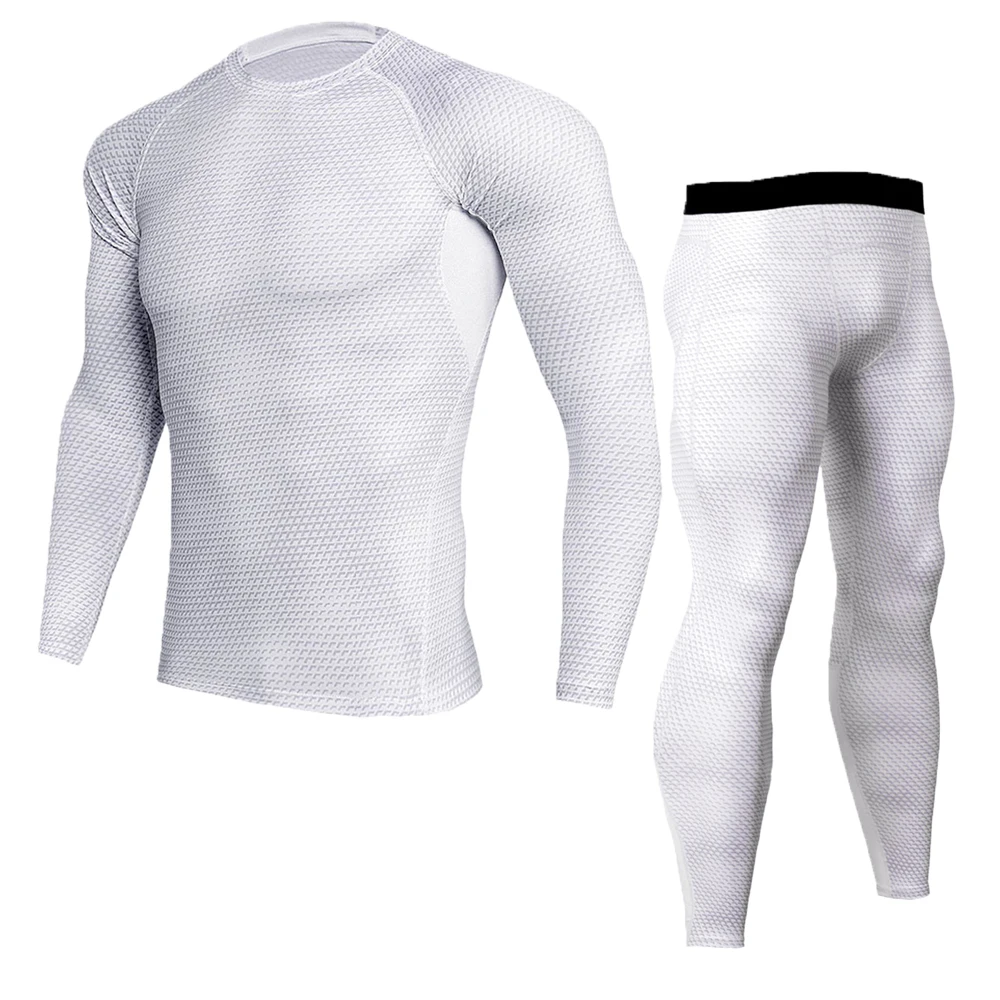 Мужские спортивные комплекты для бега компрессионные трико бодибилдинга