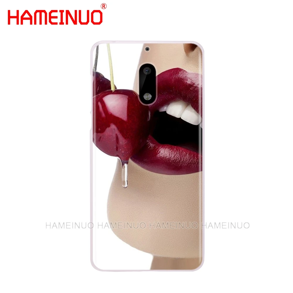 HAMEINUO роскошный корейский чехол для телефона с красными сексуальными губами