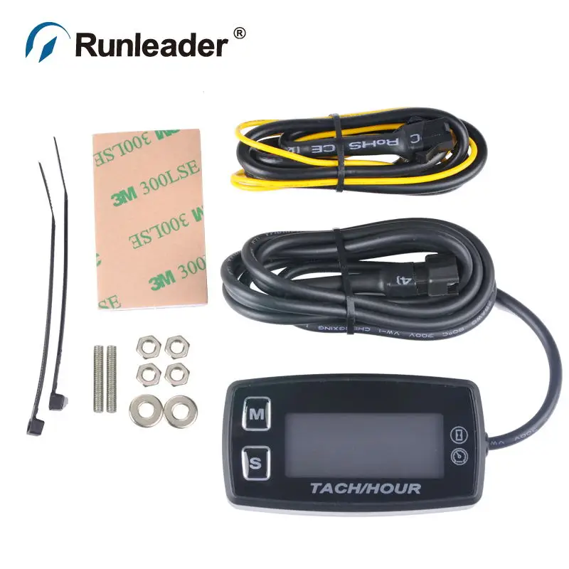 Runleader светодиодный счетчик часов Tach HM035L термометр Вольтметр измеритель