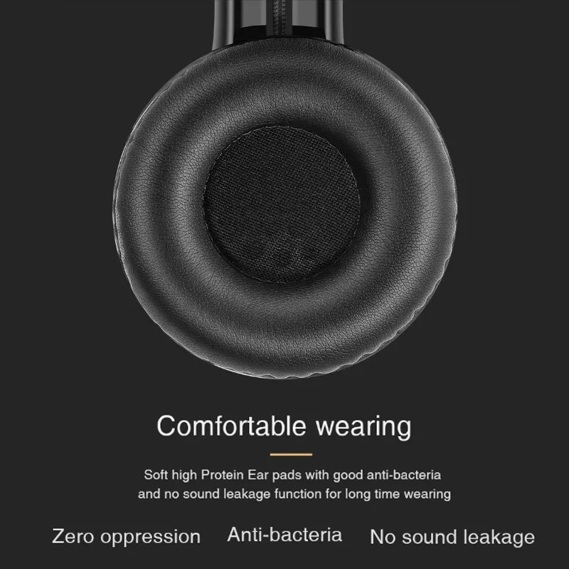 Звук интонировать I58 Wired Headphones with Microphone HIFI Sound On ear Gaming Headset Stereo Bass 3.5 mm for PC|sound intone|bass