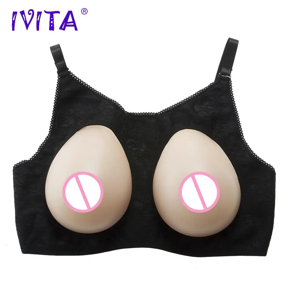 IVITA 3200g силиконовые формы груди с плечевыми ремнями для трансвеститов женщин