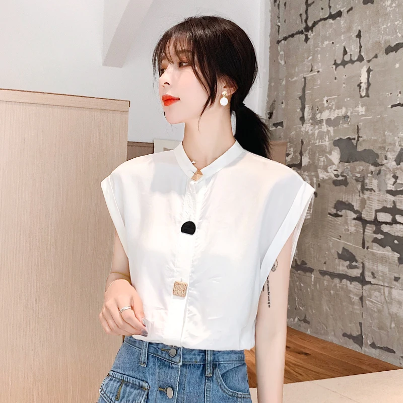 Новинка лета 2019 Сексуальная кружевная блузка с открытой спиной шифоновая