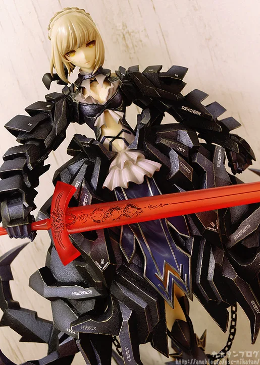 Фото Новинка; Лидер продаж; 23 см Fate Zero Fate stay night черный сабля Arturia Пендрагон фигурка героя игрушки коллекция подарок на Новый год, без коробки №3