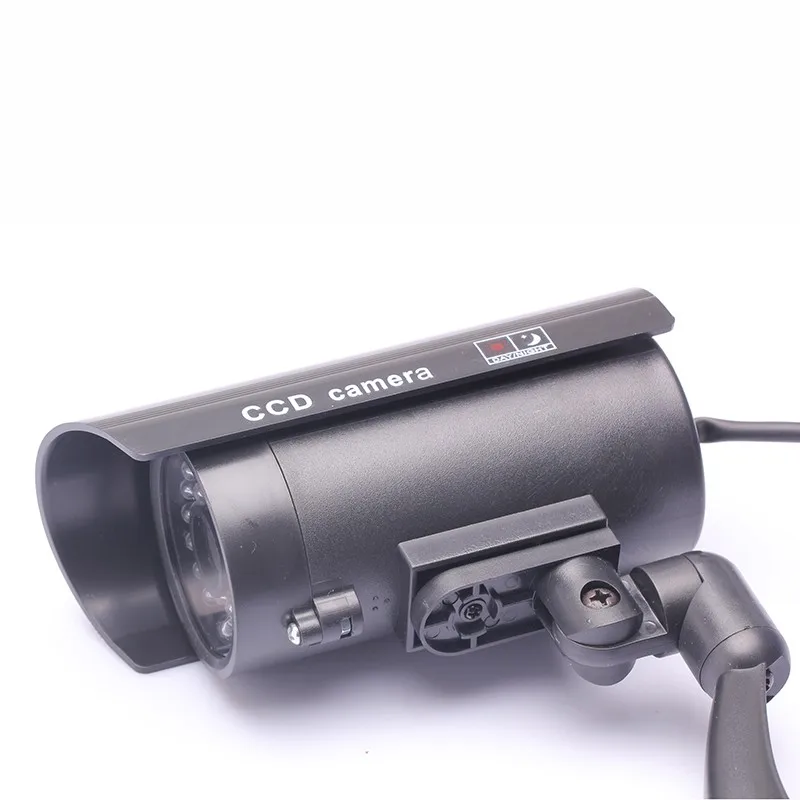 Водонепроницаемая поддельная имитационная камера видеонаблюдения с питанием от