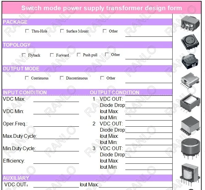 EE25 16pin 8 + 8pin пользовательский трансформатор образец Magetic ферритовый сердечник