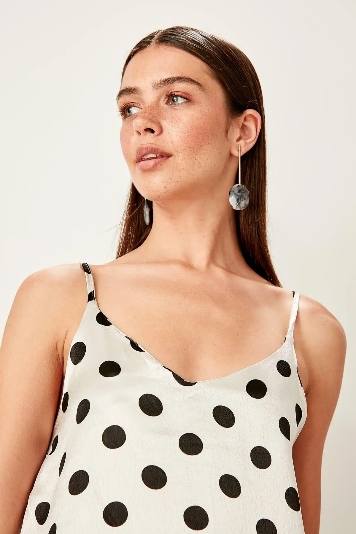 Trendyol серый ремень в горошек Bluz TWOSS19BZ0097 |