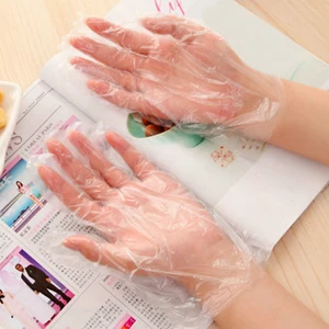 50 шт. Пластик одноразовые перчатки общественного питания гигиены Кухня дома столовые принадлежности для ресторана, дома, обслуживания чистки полива