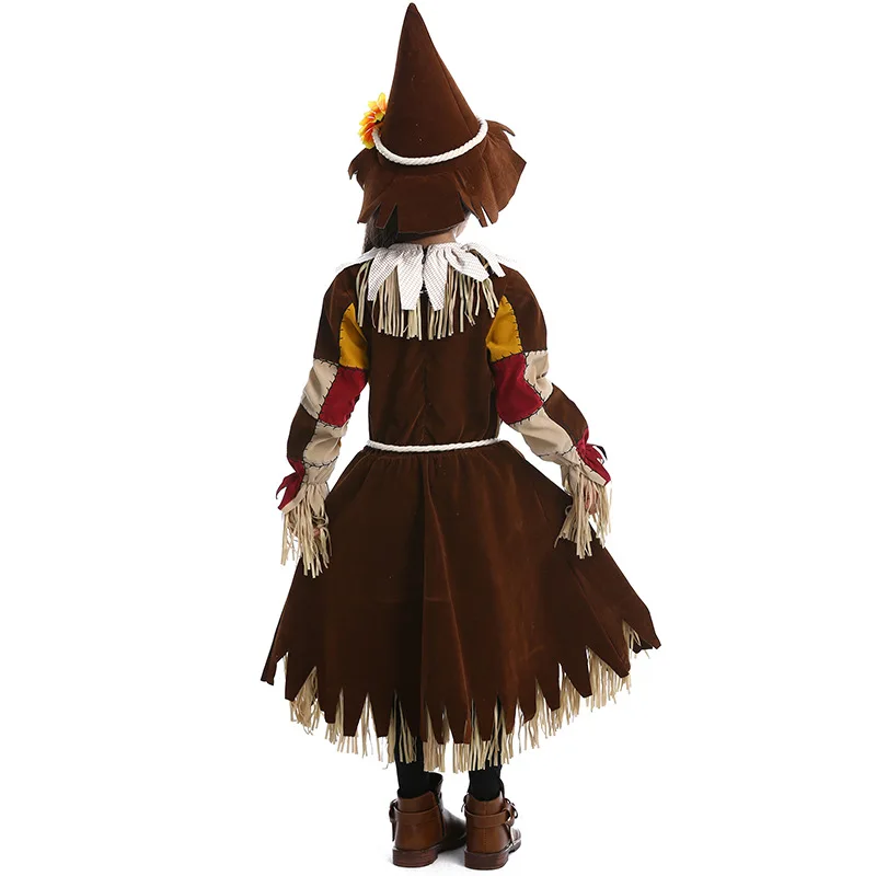 The Wizard of Oz Kids-костюмы пугало с украшением в виде шляпы | Тематическая одежда и