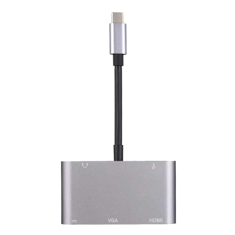 Usb C 3 1 type к Hdmi и Vga Usb3.0 Otg женский аудио адаптер для ноутбука|Адаптеры AC/DC| |