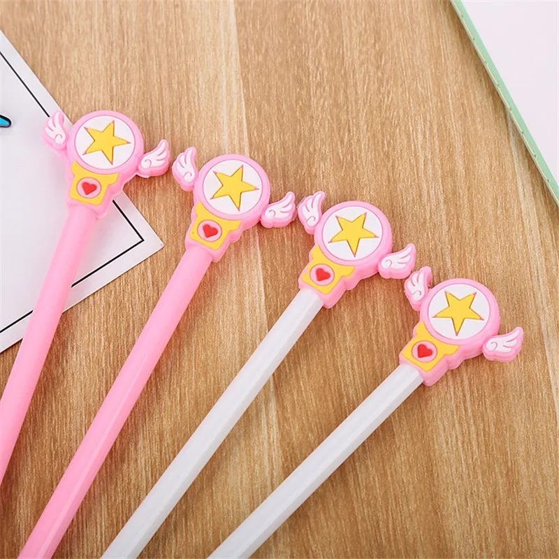 1 шт. Kawaii гелевая ручка для творчества прекрасный волшебная палочка узор школьные
