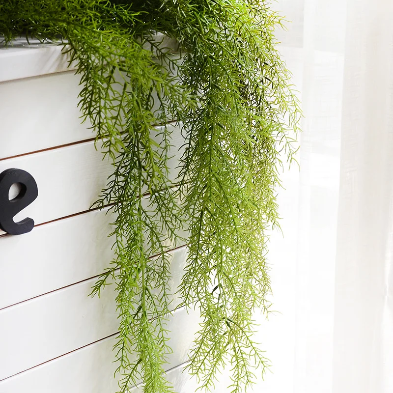 Denisfen Plastic Flowers Wall Hanging Plant Artificial Pine Needles for Home Balcony Decoration Basket Accessories Flower AFP233 | Дом и сад