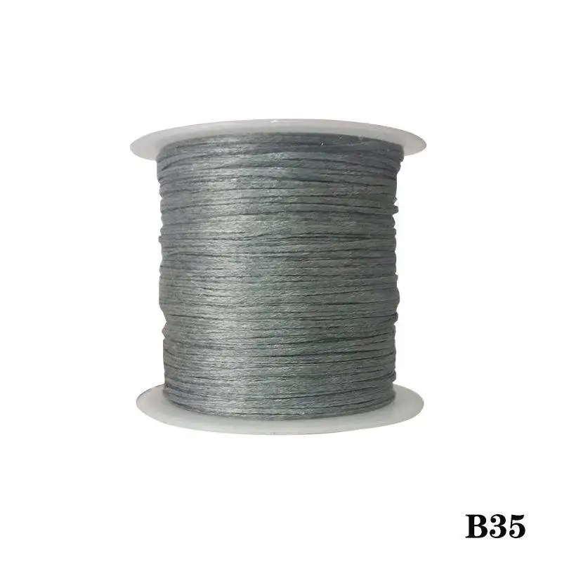 5 150D wax thread 50 meters Leather decorative sewing thread DIY Handmade Flat Wax Line Silicon wax wire Leather splicing - Цвет: 5