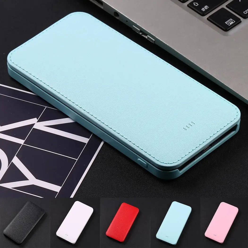 Ультратонкий двойной USB порт внешний аккумулятор выход корпус полимерный литий