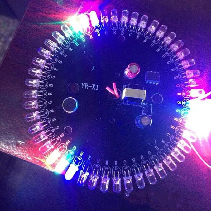 Светодиодный портативный лазерный сценический светильник UFO 9 Вт RGB 48 светодиодов