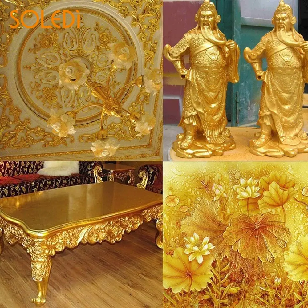 SOLEDI Золотая рамка в форме листа 9*9*3 см креативный дизайн 100 шт. переводная