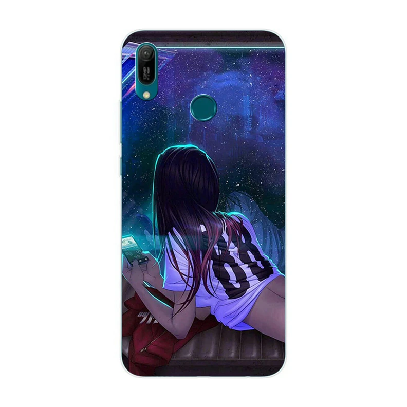 Для huawei Y6 2019 6 09 &quotсиликоновый чехол для pro Coque Y prime MRD-LX1 MRD-LX1F |