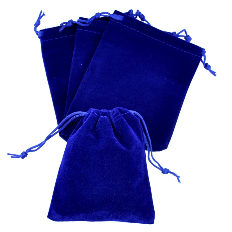 

Hot Sale 50pcs/lot Royal Blue Velvet Bag 7x9cm Small Boutique Gift Jewelry Packaging Bag Wedding Favors Velvet Gift Bags Pouches