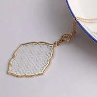 zwpon 2020 new long chain cutout heart motif morocco pendant necklace for women fashion fall gold long sweater chain necklace