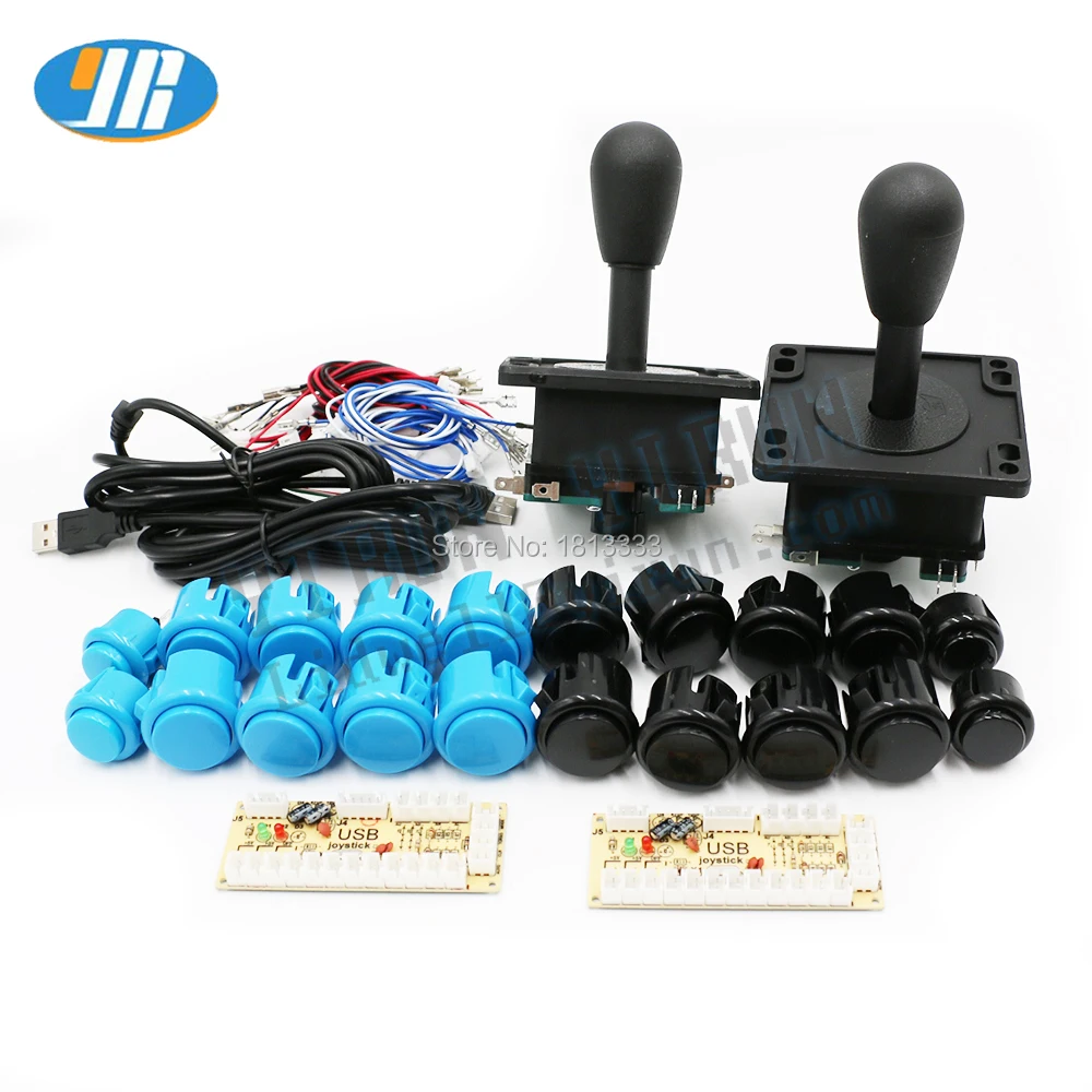 Zero Delay Arcade Kit USB To American Style Joystick Push Button With Built-in Micro Switch PC / Raspberry Pi DIY kit | Спорт и