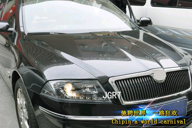Автомобильный Стайлинг фар в сборе 2006-2009 для Skoda Octavia douleu Angel Eye светодиодный DRL Объектив двойной луч H7 hid комплект с 2 шт