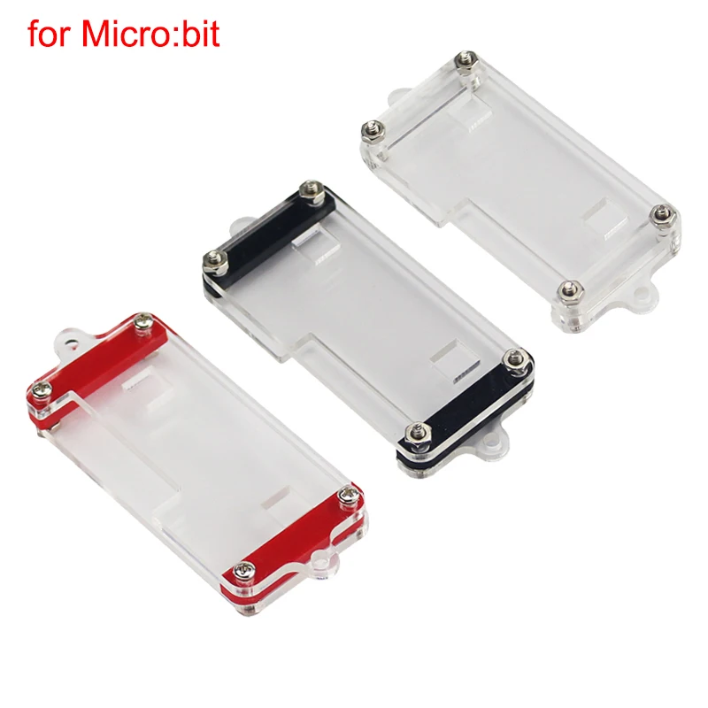 Новинка Акриловый Прозрачный чехол BBC Micro:bit красная черная коробка прозрачный
