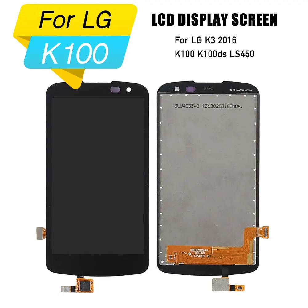 Сенсорный ЖК экран для LG K3 2016 дисплей дигитайзер сенсорный сборка K100 K100ds