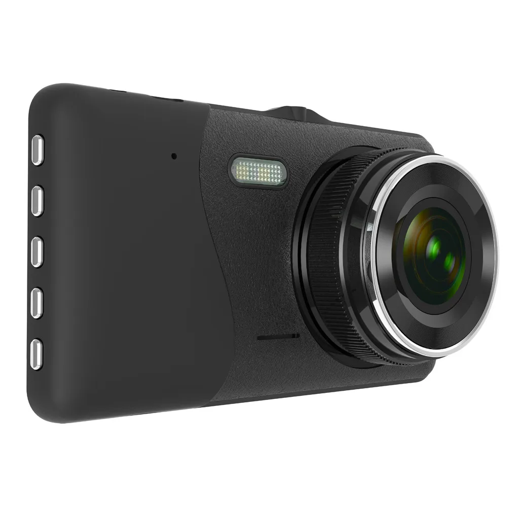 " 1080 P двойной объектив приборной панели автомобиля DVR видео рекордер Dash Cam+ камера заднего вида монитор для автомобиля запись dashcam двойной назад