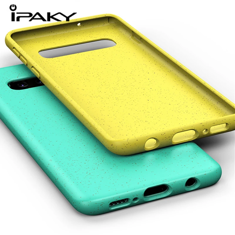 Оригинальный силиконовый Чехол IPAKY для Samsung Galaxy S10 Plus S10E красочные Матовые чехлы