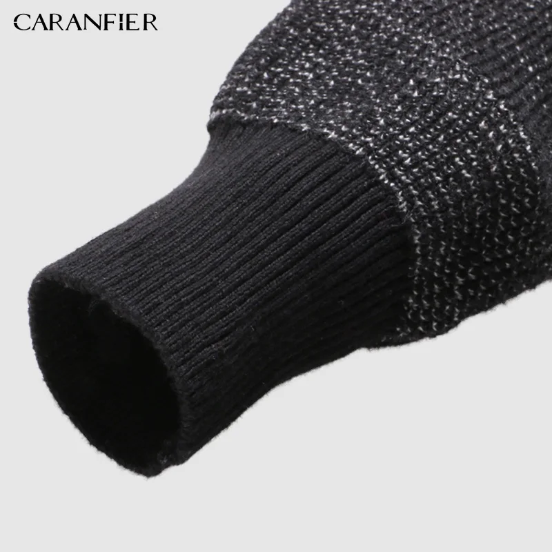 CARANFIER Sweater Men Cotton O-neck Pullover Base Roupas Wild Knit Classic Clothes Turret Chompas Para Hombr | Мужская одежда