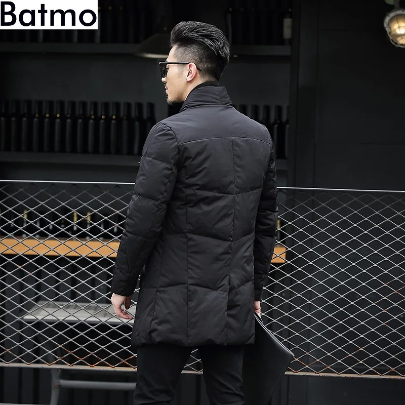 Batmo 2017 Новое поступление зимняя высокое качество 95% белый утиный пух однобортная