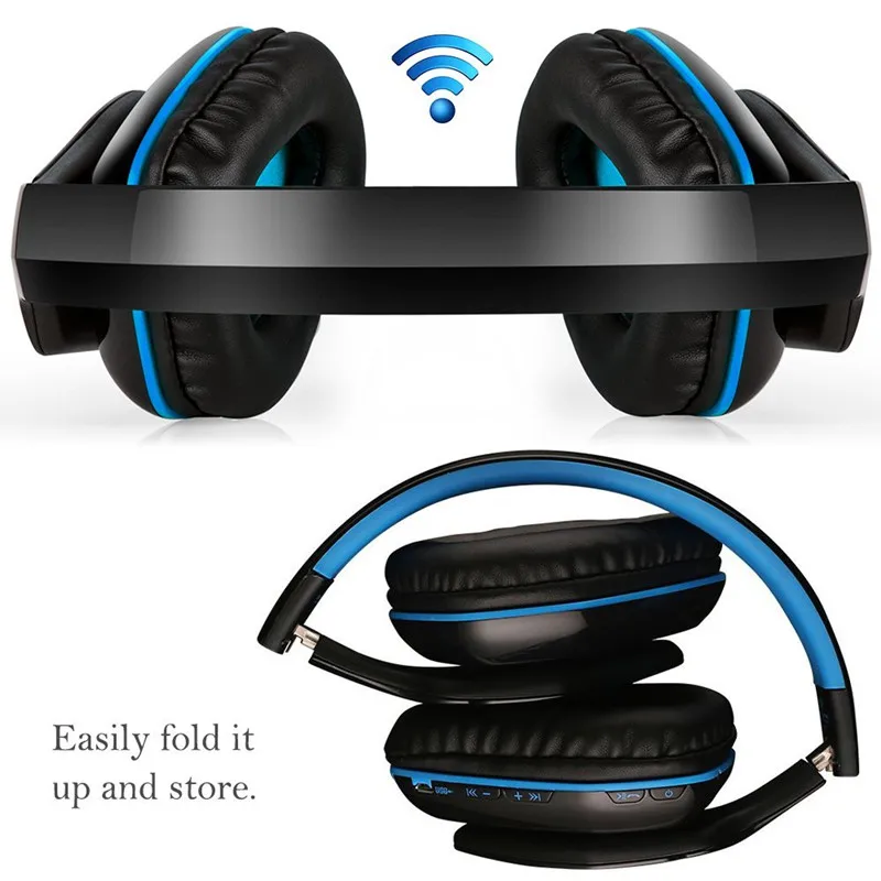 Игровые наушники Kotion B3506 складной Беспроводной Bluetooth шлем Hifi бас стерео гарнитура