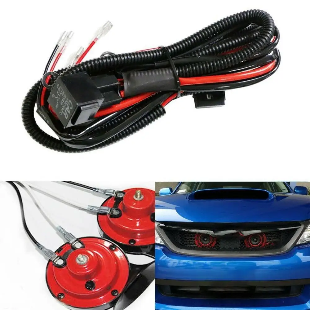 Car Modification 12V Speaker Harness Relay Kit Explosion-Proof Horn For Car Truck
