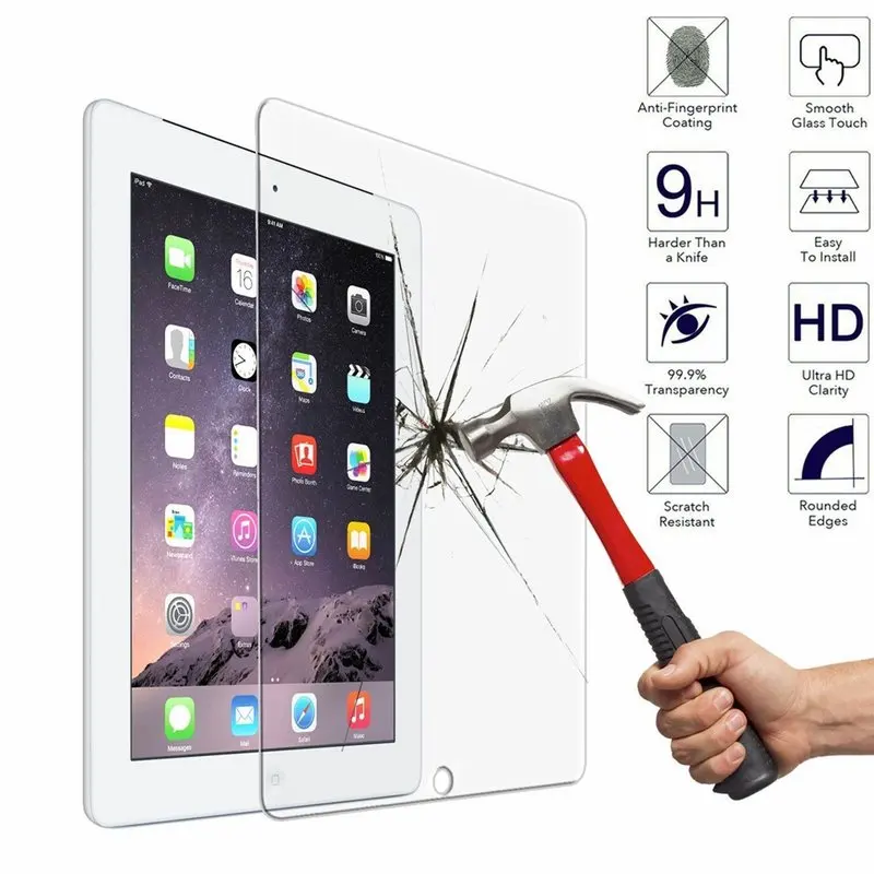 9H Премиум Защитная пленка для переднего экрана из закаленного стекла iPad 2 3 4