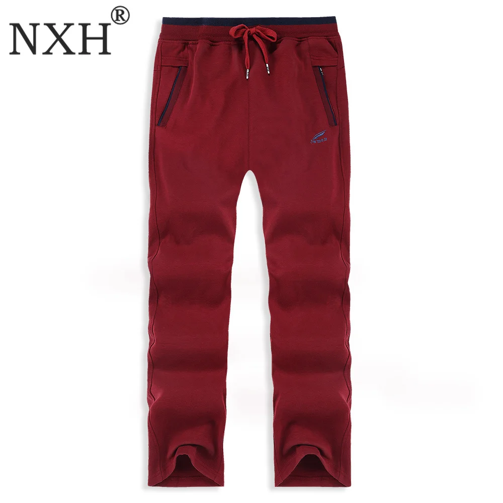 NXH Плюс Размер 6XL 7XL 8XL 9XL треники джоггеры длинные хлопковые мужские уличные