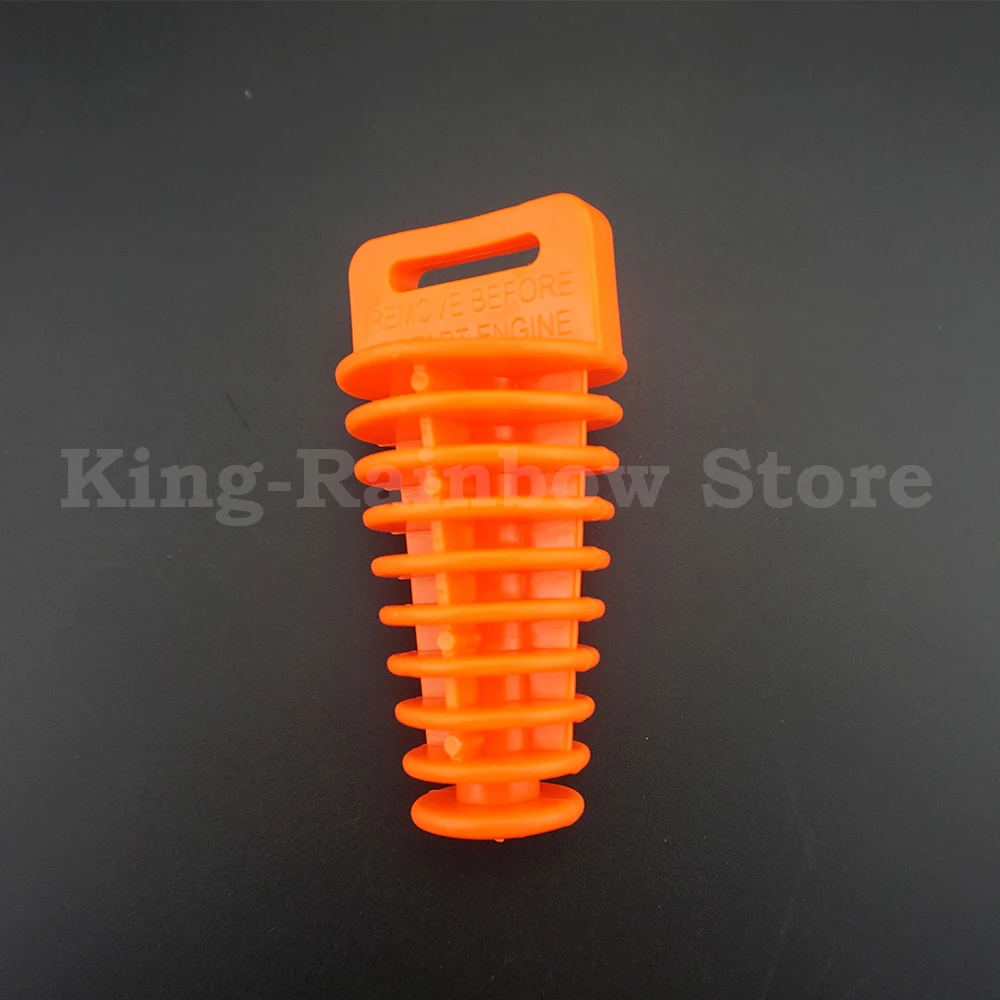 Двухтактный глушитель оранжевого цвета 27*48 мм выхлопной трубы штепсельная Вилка