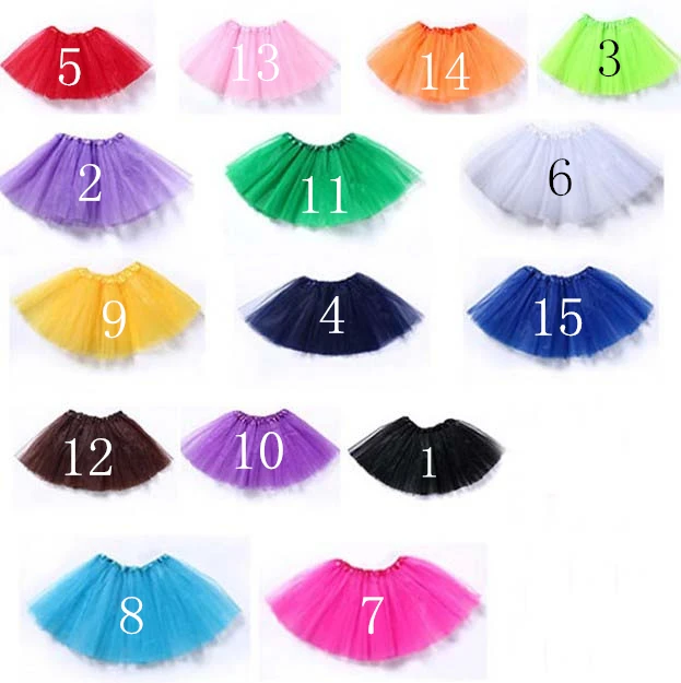 Детская балетная прозрачная короткая трехслойная юбка для выступлений