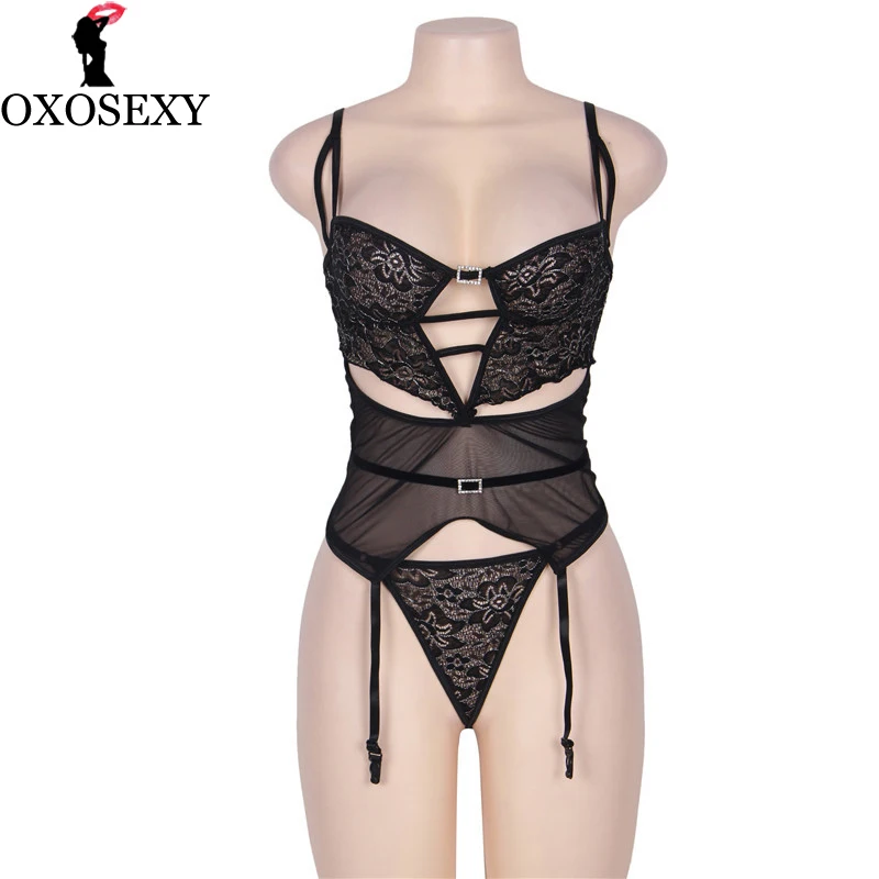 Сексуальное женское нижнее белье с полыми элементами xxxl 5xl женский кружевной