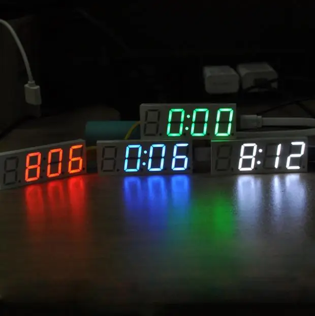 Электронные часы DS3231 DIY 0 8 дюйма точечная матрица светодиодный комплект часов