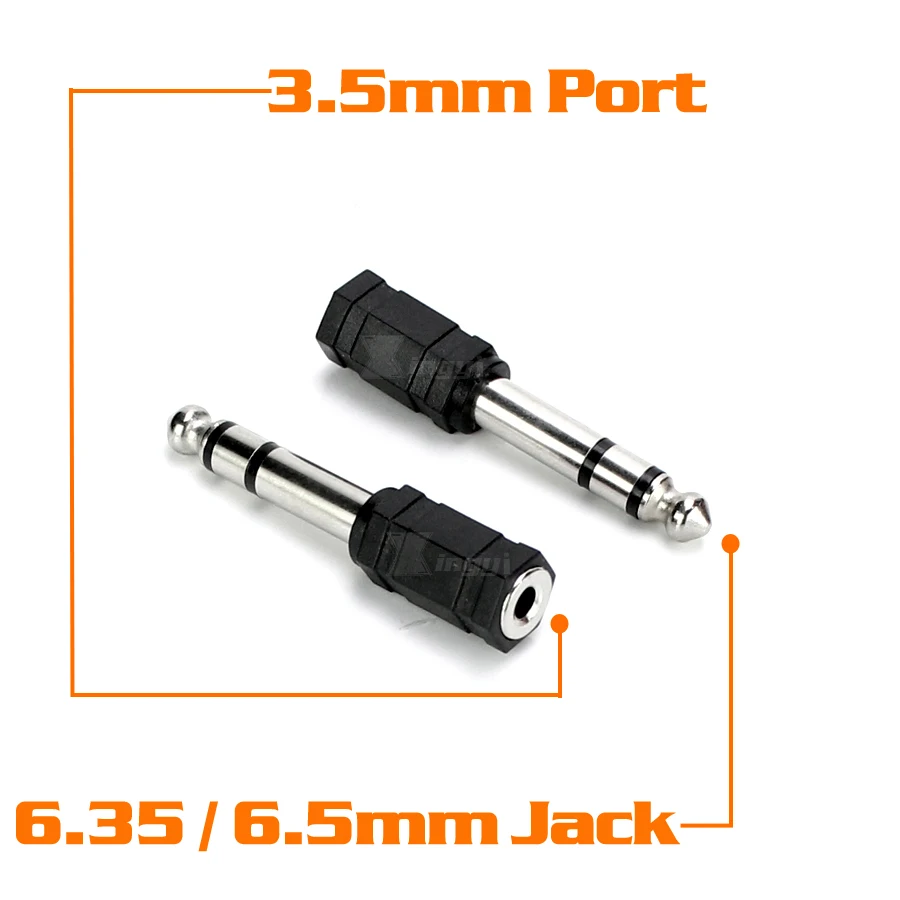 4 шт. стереоадаптер со штекером 6 5 мм 1/4 дюйма на гнездо 3 мм|3.5mm male to female|jack femalejack stereo
