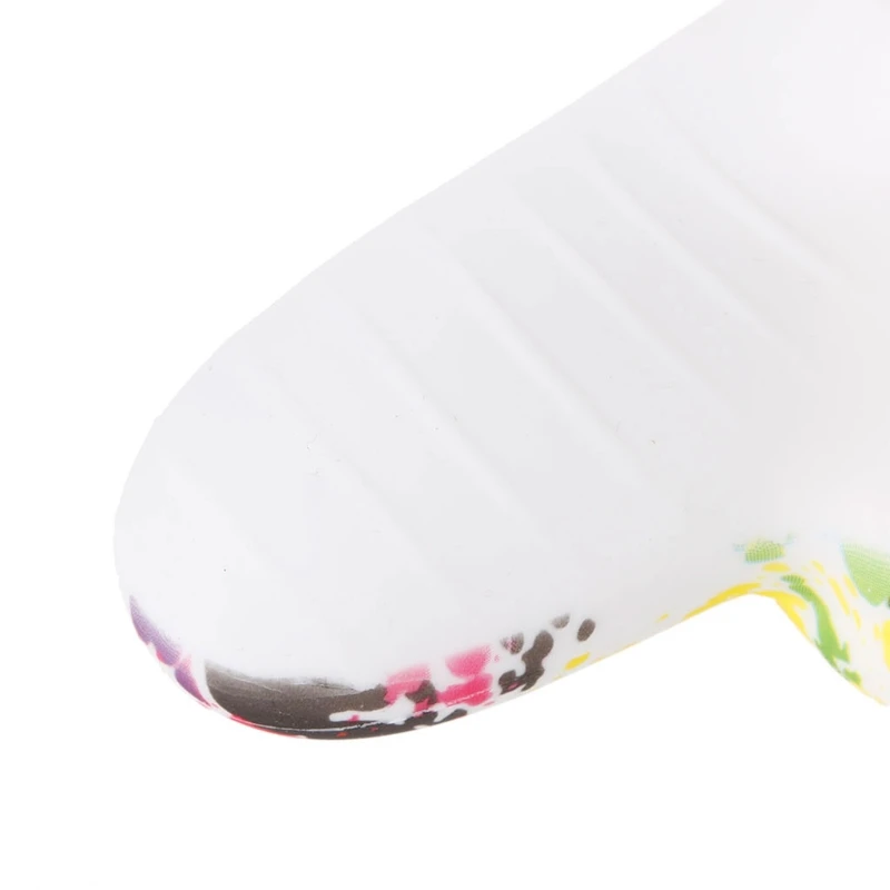 Нескользящий разноцветный силиконовый чехол + 2 колпачка для джойстика