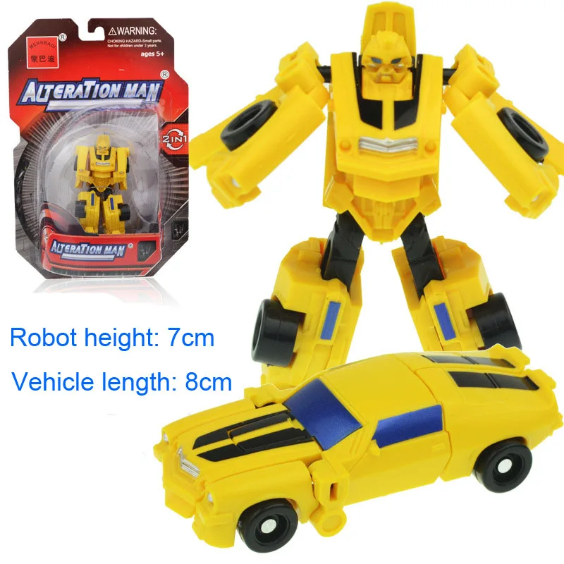 1pcs Kitoz трансформация серии мини робот автомобиль фигурка модель деформации пластиковая игрушка подарок для мальчика детей - Цвет: 1pcs
