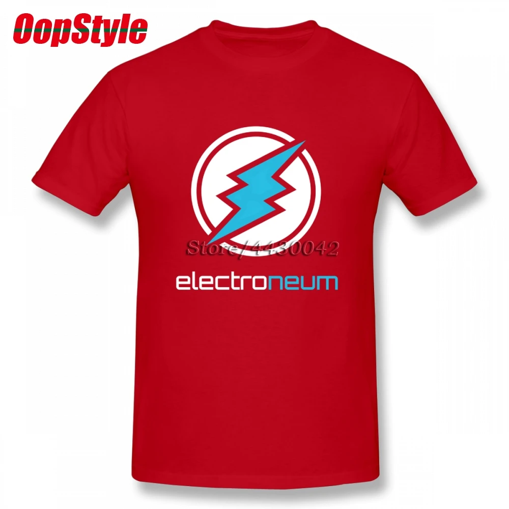 Мужская футболка Crypto Electroneum хлопковая с коротким рукавом большие размеры | одежда