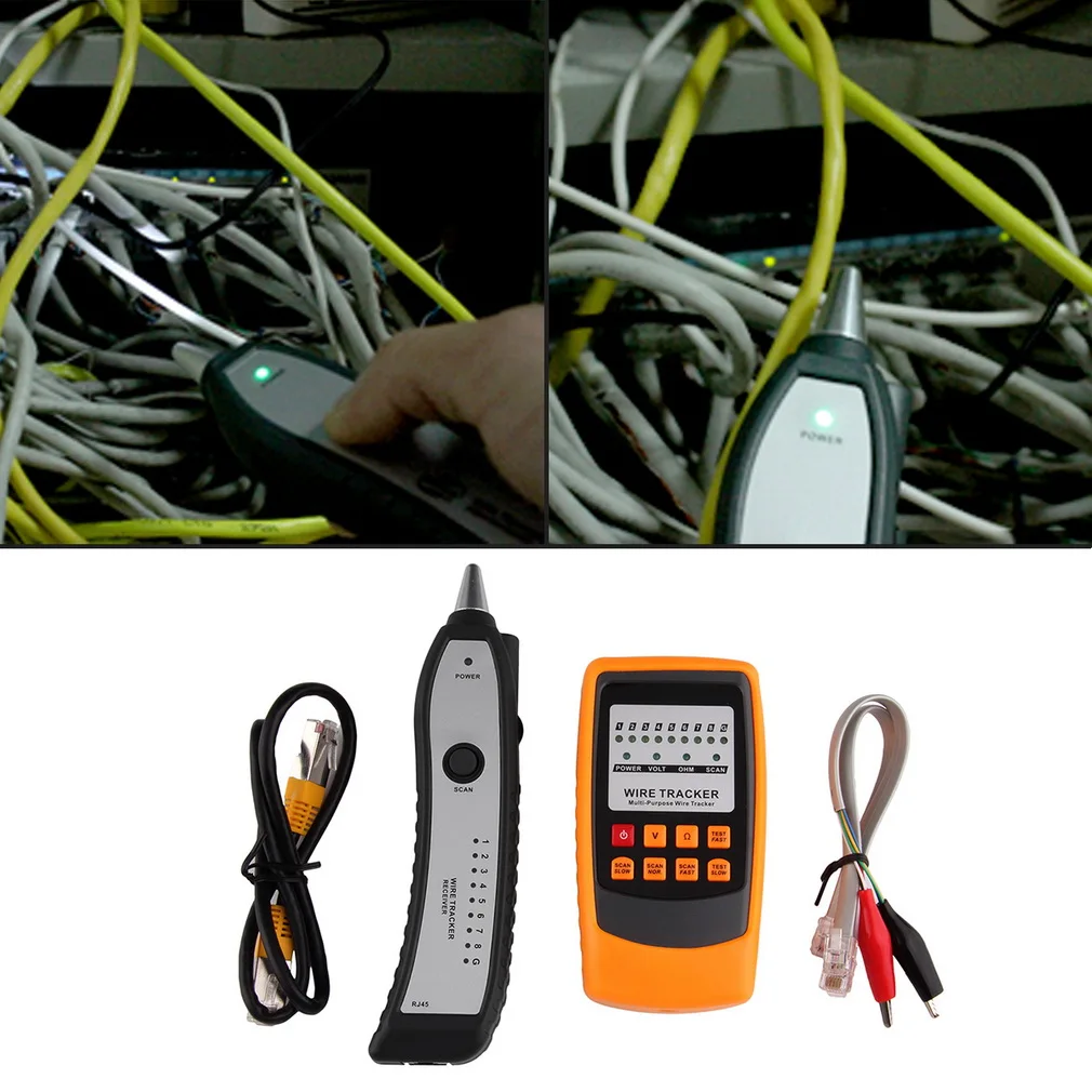 Кабельный тестер Tracker RJ11 RJ45 Телефонный Провод Tracer Ethernet детектор Локальной Сети