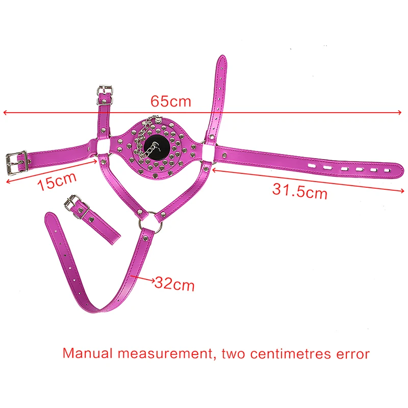 БДСМ бондаж головное снаряжение воронка для рта мужская женская подчиненная