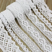 5meterroll white cotton embroidered lace net ribbons fabric trim diy decorate sewing handmade craft materials